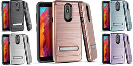 Tempered Glass + Lining w Stand Cover Case For LG Neon Plus LM-X320AM8 - $7.87+