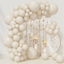 Ivory White Balloons 85Pcs Ivory White Balloons Garland Arch Kit 5/10/12/18 Inch - £10.38 GBP