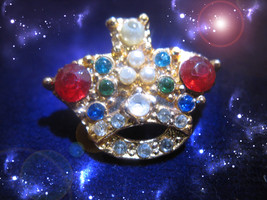 Haunted Crown Pin Illuminated Crown Beyond Riches Golden Royal Collection Magick - £237.50 GBP