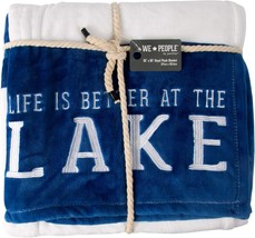 Pavilion Gift Company Life Is Better At The Lake-Blue And White Super, Blue. - £38.28 GBP