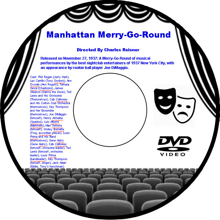 Manhattan Merry-Go-Round 1937 DVD Movie Musical Phil Regan Leo Carrillo Ann Dvor