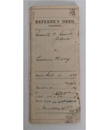 Antique Land Document Evelina Henry Leverett Crumb Westchester NY Epheme... - $59.99