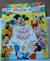 Disney Mickey Mouse Surprise Party Jigsaw Puzzle by Whitman Goofy Minnie Pluto - £11.86 GBP