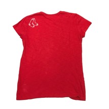 Boston Red Sox Shirt 47 Brand Womens Large Red Navy Blue Tee Logo MLB - £14.23 GBP