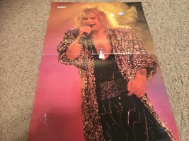 Ozzy Osbourne Kiss teen magazine poster clipping rocking blonde hair - $4.00