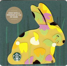 Starbucks 2019 Yellow Easter Bunny Collectible Gift Card New No Value - £2.38 GBP