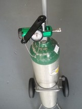 Medical Cart With Empty Tank Un1072,regulator,cannulas and Hoses - £52.15 GBP