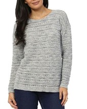 NEW Women&#39;s Leo &amp; Nicole Ladies&#39; Pointelle Sweater Stratus Blue - $6.95