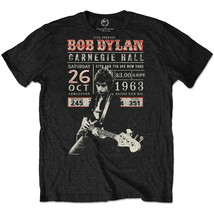 Bob Dylan Carnegie Hall &#39;63 Official Tee T-Shirt Mens Unisex - £25.70 GBP