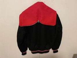 Vintage  varsity Womens letterman jacket Delong, Sz small usa made black... - $88.11