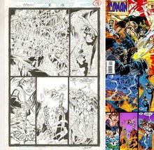 Conan The Barbarian #2 Barry Crain &amp; Jimmy Palmiotti Original Art / Larry Hama - £199.31 GBP