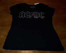 Vintage Style Women&#39;s Teen Acdc Band T-shirt Large New w/ Tag - £15.82 GBP