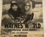 Wayne’s World Tv Guide Print Ad Mike Myers Dana Carvey TPA11 - $5.93
