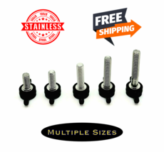 M5 x .8mm Thumb Screw Bolts with Black Butterfly Tee Wing Knob 12-30mm Stainless - £13.27 GBP+