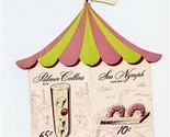 Palmer House Hotel Carousel Table Top Die Cut Bar Menu 1940&#39;s Chicago Il... - £45.37 GBP