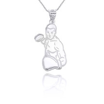 Personalized Engrave Name 925 Sterling Silver Boxer Pendant Necklace - £23.46 GBP+