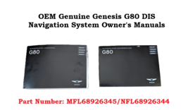 OEM 2017 Genesis G80 Navigation System Owner's Manual & Quick Reference ... - $19.79 OEM 2017 Genesis G80 Navigation System Owner's Manual & Quick Reference ... - $19.79