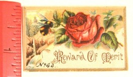 Victorian Trade calling Card Reward Of Merit Roses Number 43 VTC 3 - £4.73 GBP