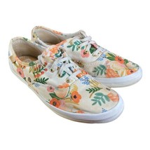 KEDS x Rifle Paper Co. Lively White Floral Lace Up Sneakers Size 6 - £20.18 GBP