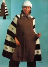 Vtg Bernat 18 Bulky Knit Crochet Jackets Cape Sweater Coat Shawls Pattern - £11.16 GBP