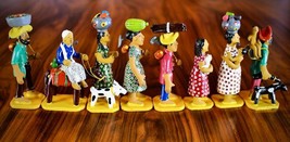 Original Vintage Brazilian 8 piece Peasants set by Paulo Rodrigues - $380.00
