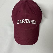 HARVARD COOP 100% COTTON WINE COLORED ADJUSTABLE CAP WHITE EMBROIDERED L... - $410.00 MXN