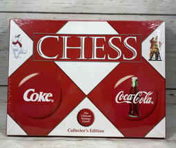 Coca Cola Coke Chess Set Game Collector&#39;s Edition 2002 Holiday Christmas... - $31.42