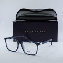 Polo Ralph Laurent PH2271U 5698 Shiny Transparent Blue 55mm Eyeglasses New Au... - £70.07 GBP