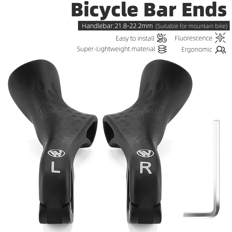 WEST BI Bicycle Bar ends Ergonomic Design Mountain Bike Handlebar Nylon Inner Ha - £138.78 GBP