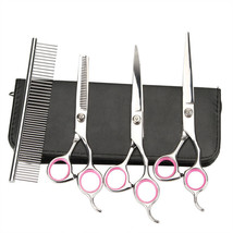 Professional Pet Dogs Grooming Scissors Set Straight Curved Thinning She... - £29.33 GBP