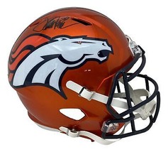 Terrell Davis Firmado Denver Broncos FS Flash Réplica Velocidad Casco Bas ITP - £281.24 GBP