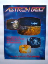 Astron Belt Arcade FLYER Laser Game Original NOS Vintage Retro Promo 1983 - £14.82 GBP