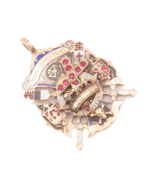 14K GOLD Vintage Pendant Enameled &amp; Ruby Inlay York Rite Royal Arch  GP684 - $2,627.38 CAD