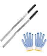 2 Pcs Winding Rods for Torsion Springs, 7/16&quot;(D) X16-11/16&quot;(L), Steel in... - $438.33 MXN