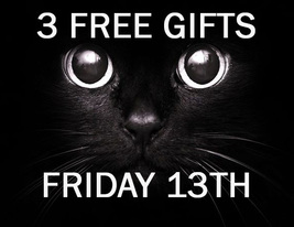 AUG FRIDAY 13TH Haunted 3 MYSTERY GIFT OF 3 W/ $75 ORDER MAGICK WITCH Cassia4  image 2