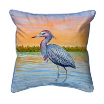 Betsy Drake Heron &amp; Sunset Extra Large Zippered Pillow 22x22 - £62.29 GBP