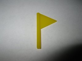 1968 Situation 4 Board Game Piece: Yellow Flag - $3.00