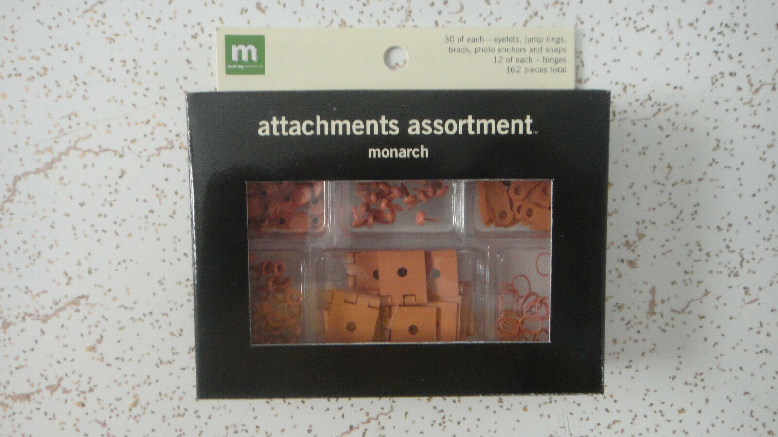 Making Memories Attachments Assortment, By Monarch. Eyelets, Jump Rings, brads+ - $7.11