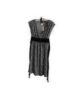 Wrapper black and white dress size M - £18.47 GBP