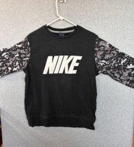 Nike Sweatshirt Long Sleeve Vintage Pullover Large Gray Camo Sleeves 90s L - £18.74 GBP