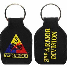 U.S. Army 3RD Armored Division SPEARHEAD Key Chain - Multi-Colored - Veteran Own - £6.29 GBP