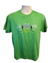 NYRR New York Road Runners Mighty Milers Adult Medium Green TShirt - £11.82 GBP