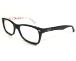 Ray-Ban Eyeglasses Frames RB5228 5014 Black Red White Logos Square 50-17... - $65.08