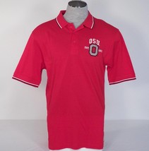 Izod Collegiate OSU Ohio State Red Short Sleeve Polo Shirt Men&#39;s NWT - £39.53 GBP