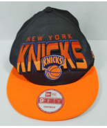 New York Knicks New Era 9Fifty Snapback Hat Cap Black Orange Purple Brim... - $6.95