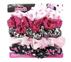 Disney Minnie Mouse Girls Scrunchies 5-Pieces - £11.99 GBP