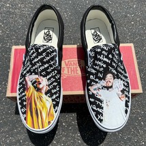 Post Malone Black Slip On Vans - Men&#39;s And Women&#39;s Shoes - $169.00
