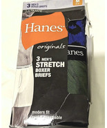 Hanes Original Men&#39;s 3 Pk Boxer Brief Underwear M Was $30 NWT - £12.09 GBP