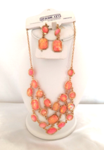 New with Tags Women&#39;s Statement Necklace and Drop/Dangle Earrings Acrylic - £15.00 GBP