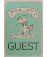 JON BON JOVI - VINTAGE ORIGINAL TOUR CONCERT CLOTH BACKSTAGE PASS - $10.00